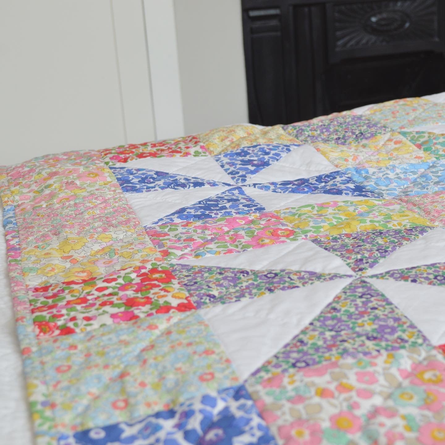 Limited edition quilt made with Liberty Tana Lawn™- The Rainbow Quilt