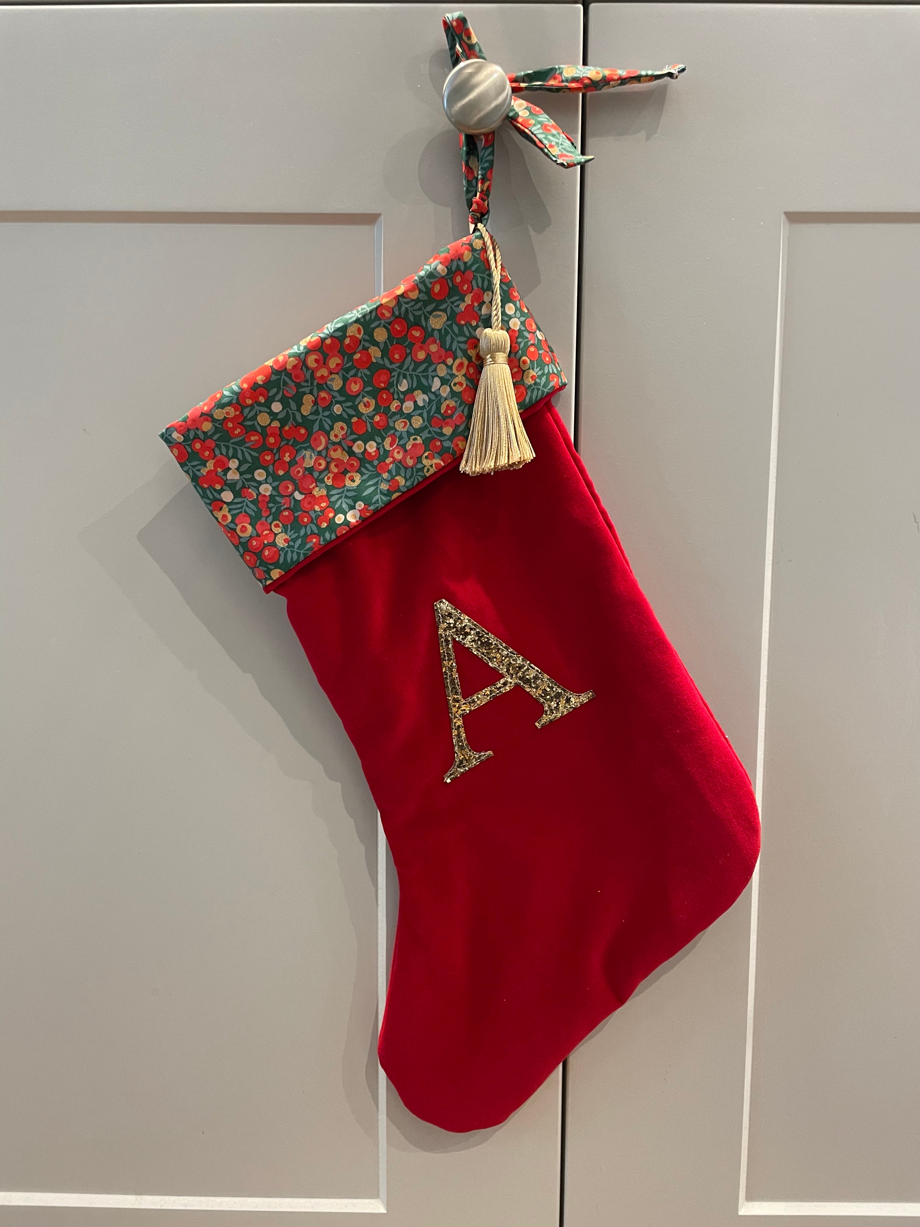 *Pre-order* Christmas stocking - Red