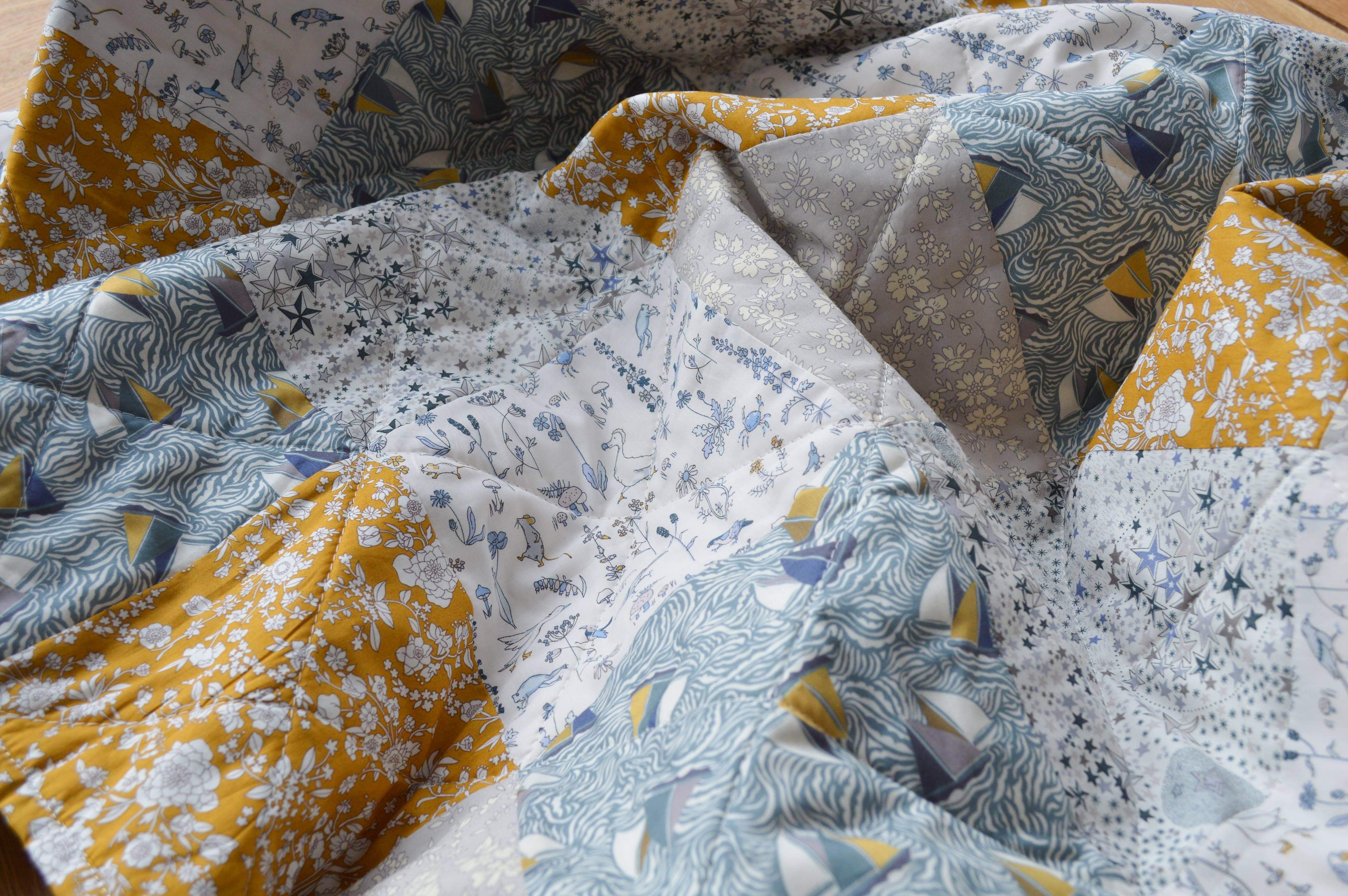 Limited edition quilt made with Liberty Tana Lawn™- The June Quilt