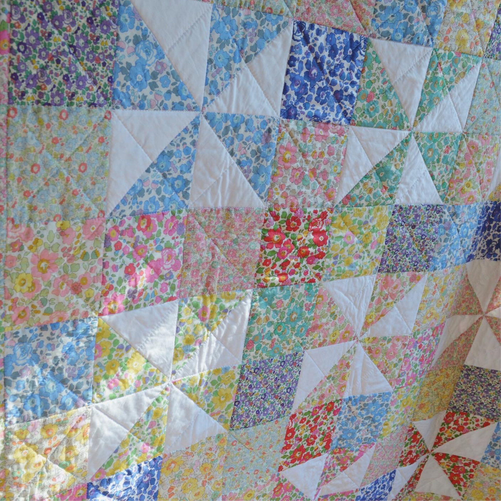 Limited edition quilt made with Liberty Tana Lawn™- The Rainbow Quilt